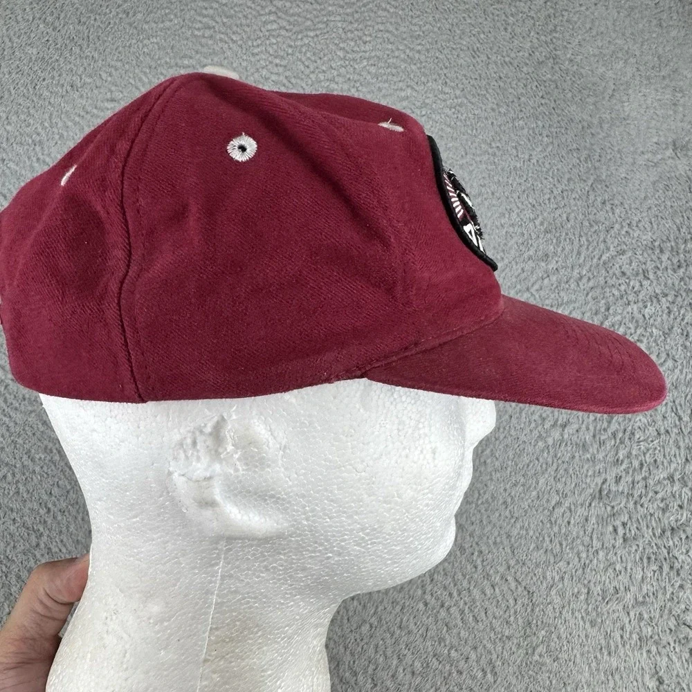 Vintage Alabama Crimson Tide Snapback Hat Maroon Embroidered Patch Logo TOTW